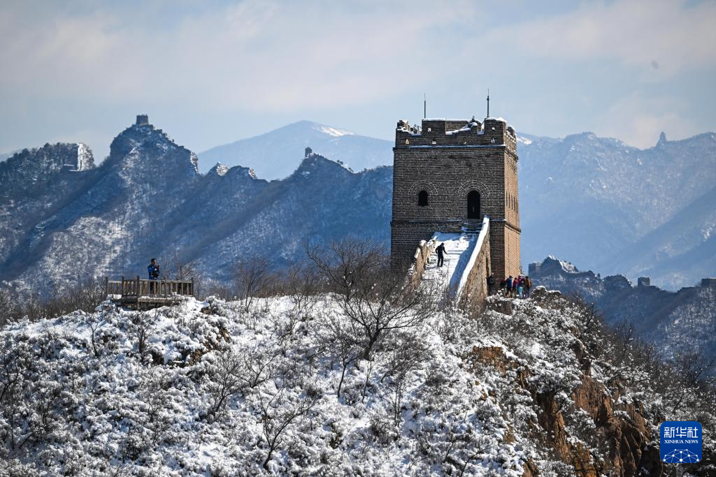 雪后金山岭长城