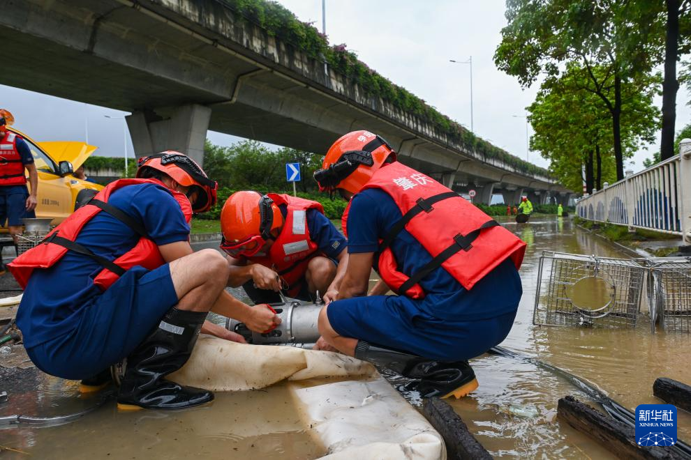 广东肇庆：强降雨救灾工作有序进行