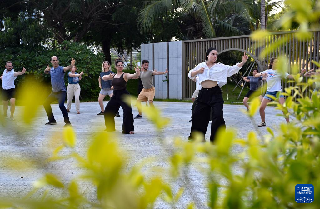 外国学员三亚学中医