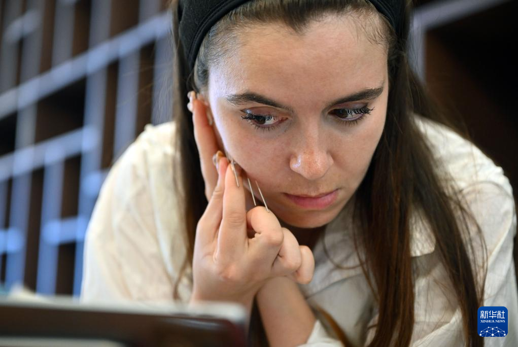 外国学员三亚学中医