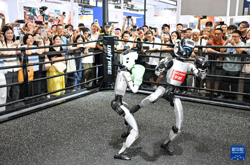 人形机器人智博会上受热捧