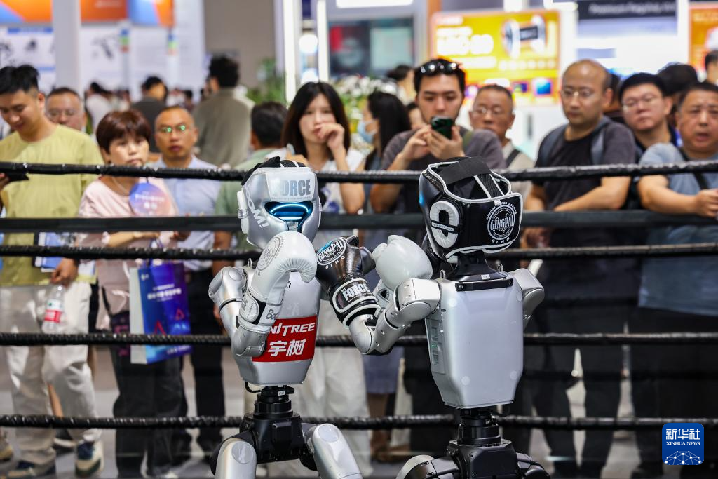 人形机器人智博会上受热捧