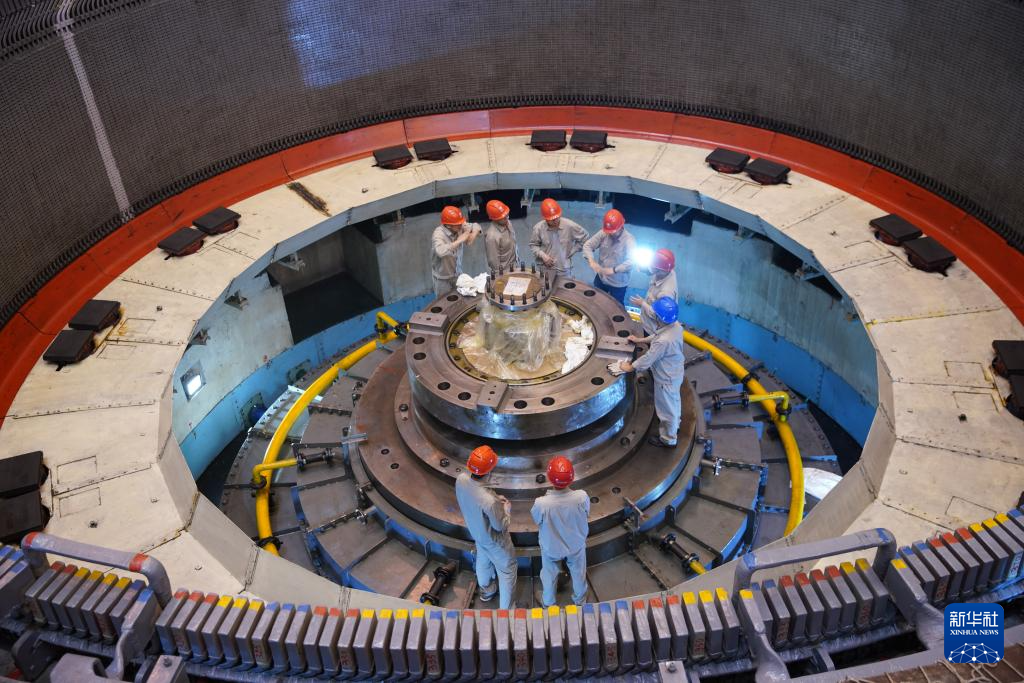 福建水口水电站5号机组大修