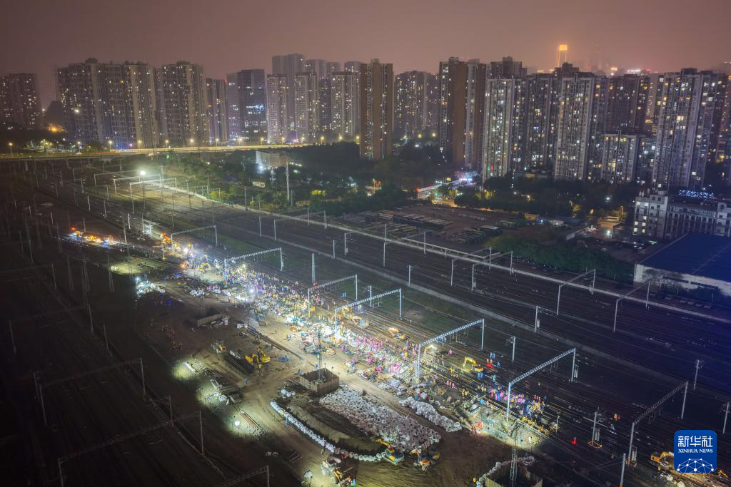 成渝中线高铁引入重庆北站工程稳步推进