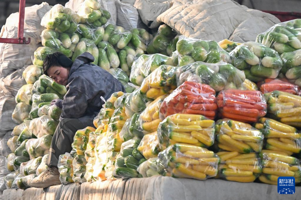寒潮中新疆“菜篮子”供应充足