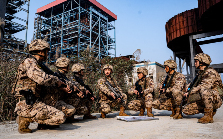 武警重庆总队执勤第五支队开展捕歼战斗演练