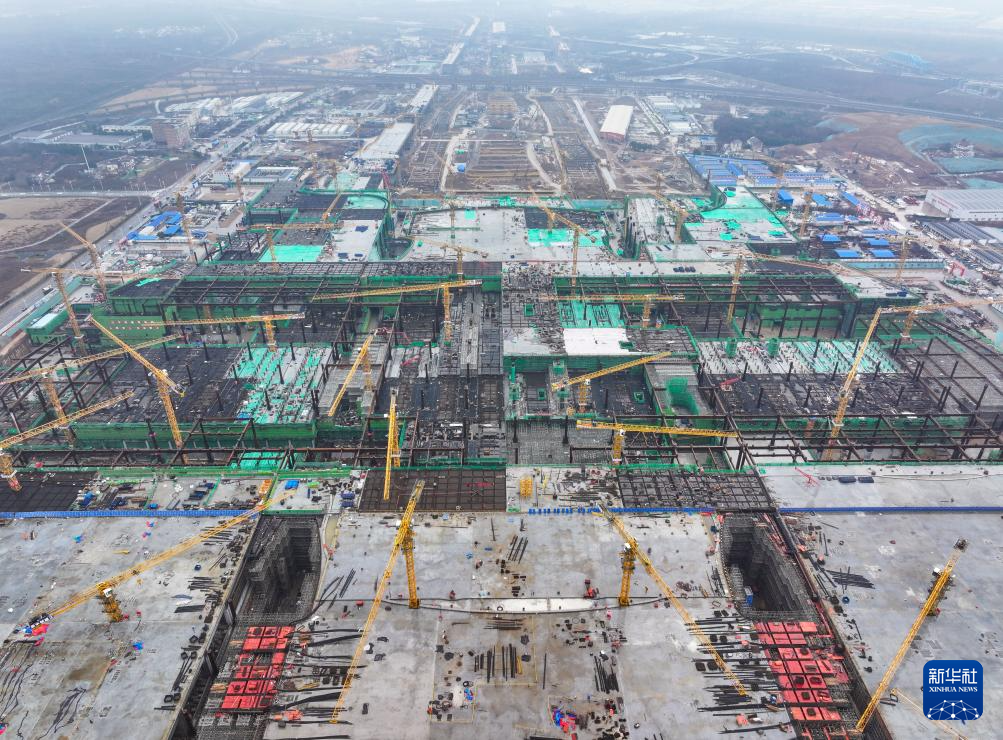 南京北站全面转入地上结构施工阶段