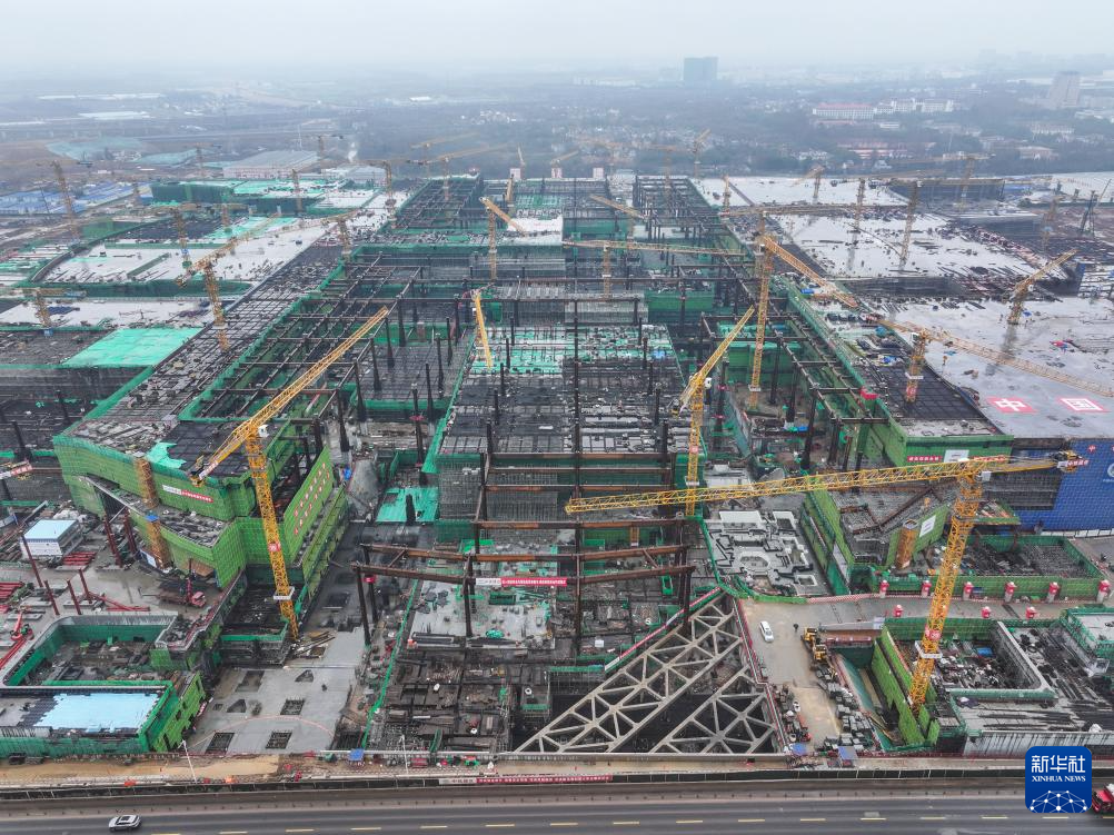 南京北站全面转入地上结构施工阶段