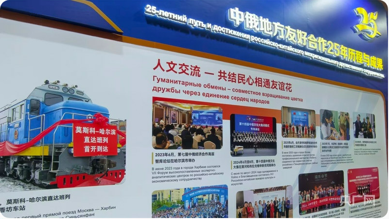 中俄地方友好合作25年历程与成果图片展在哈尔滨市举办