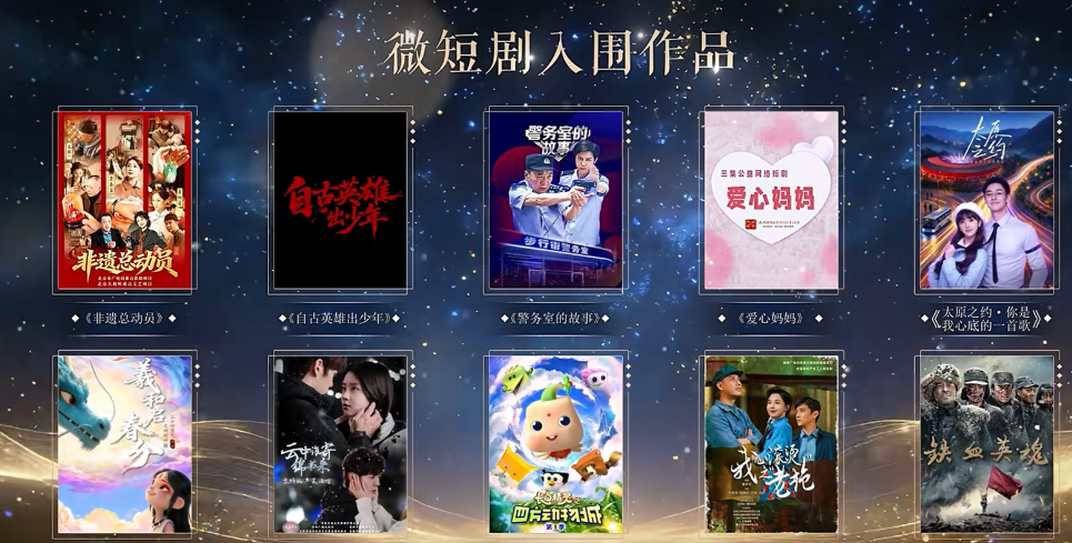 60部入围“优秀微短剧作品征集活动”年度荣誉推荐作品名单公布